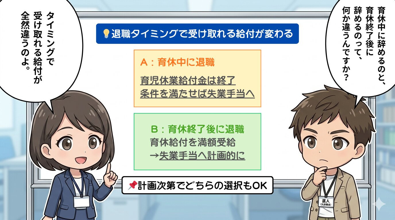 育休 明け 退職 失業 保険