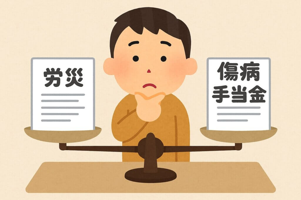 労災と傷病手当金はどちらを優先すべき？同時にもらえる？制度比較と注意点