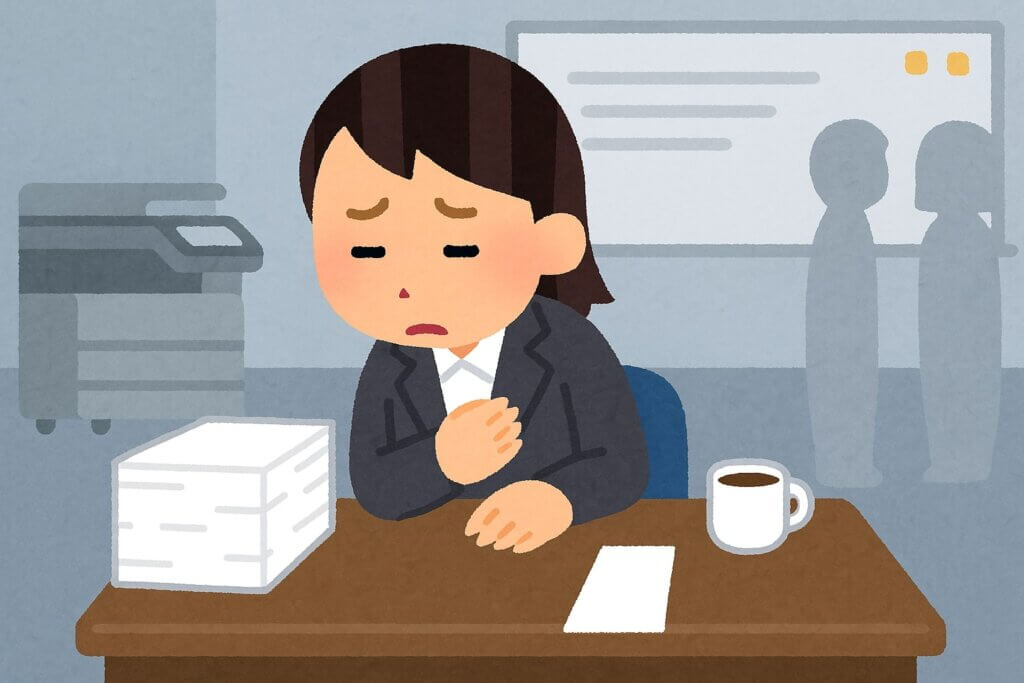 仕事に行きたくないほどの拒否反応が出たら？休む・病院に行く・辞める選択肢まで解説