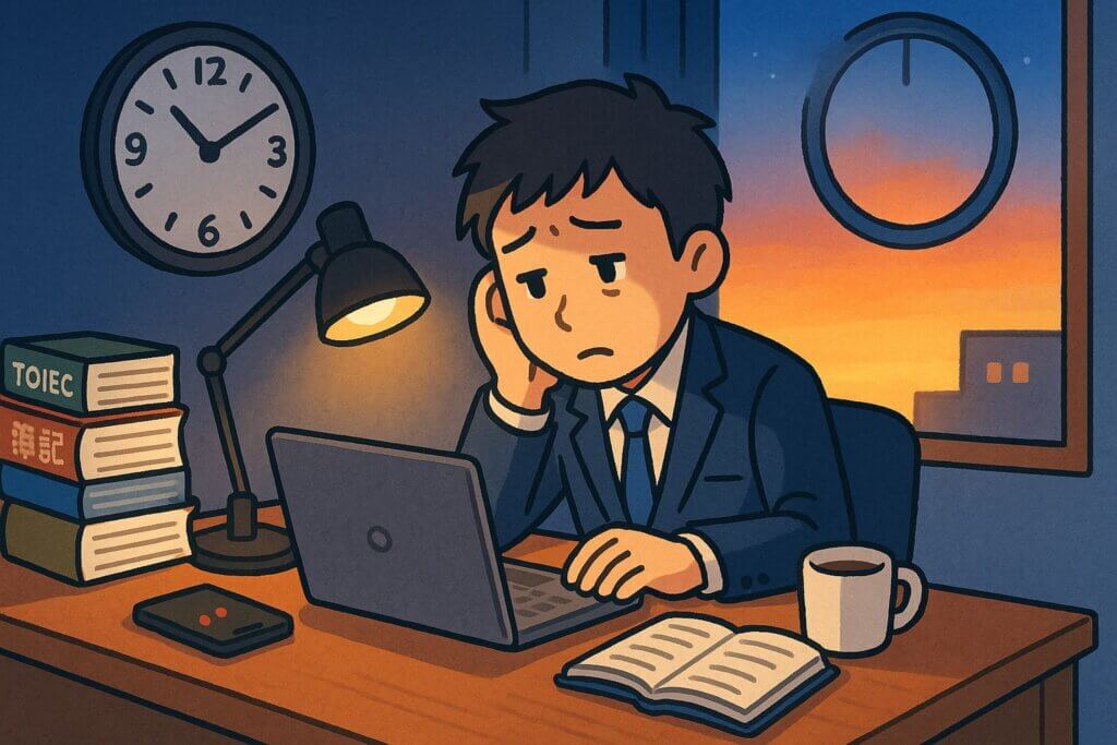 社会人の平均勉強時間はたった○分？勉強時間が確保できない人へ｜仕事を辞めて学ぶ選択肢も