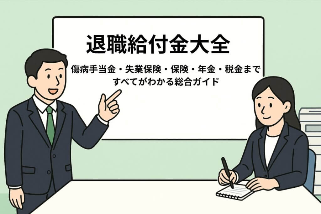【2026年最新版】退職給付金大全｜傷病手当金・失業保険・保険・年金・税金まですべてがわかる総合ガイド
